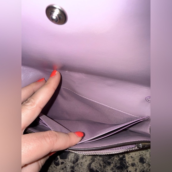 Coach Callie Foldover Crossbody Clutch with Tea Rose Rivets & Pearls - Picture 11 of 16